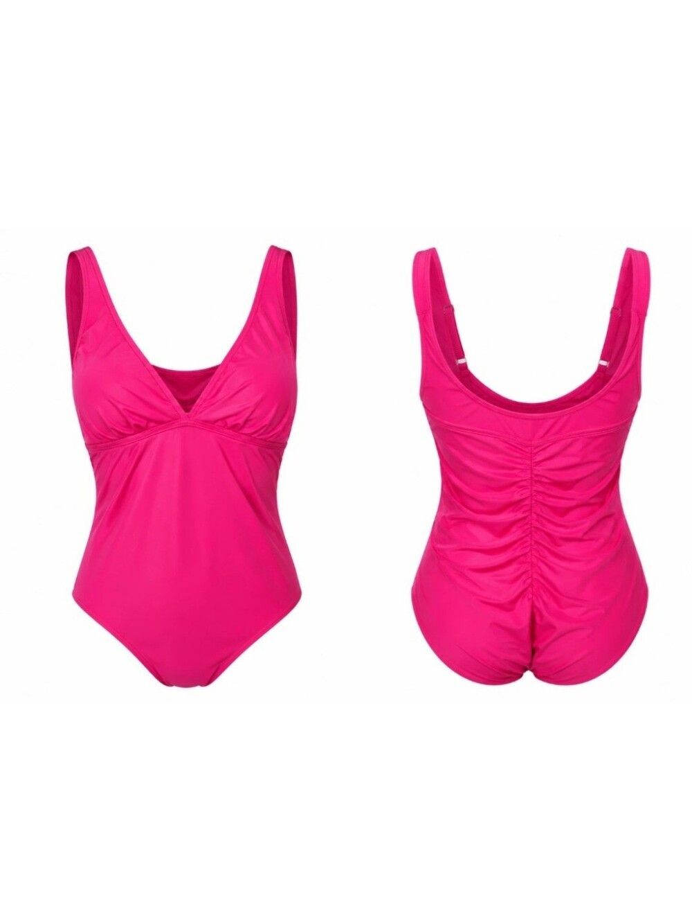 NWT Miracle Brand  Hot Pink One Piece Swimsuit Size XL 16/18 Beach Resort Pool